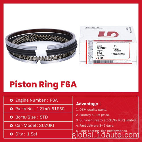 Piston Ring Set Grinder Auto Parts Piston Ring for SUZUKI F6A 12140-51E50 Supplier